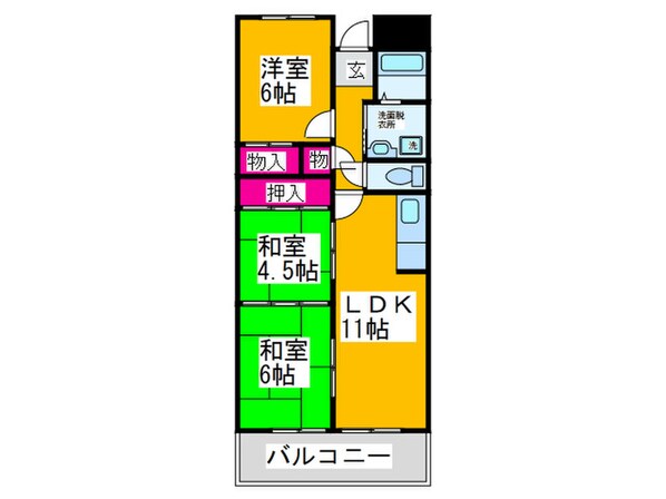 ブランミュ－ル陶器の物件間取画像